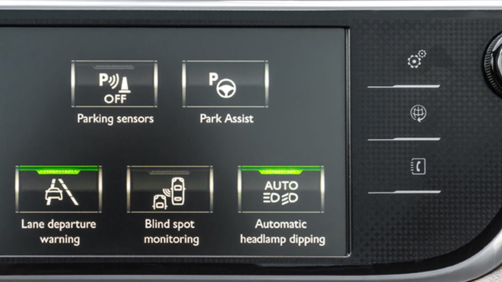 safety-features-large Digital car dashboard
